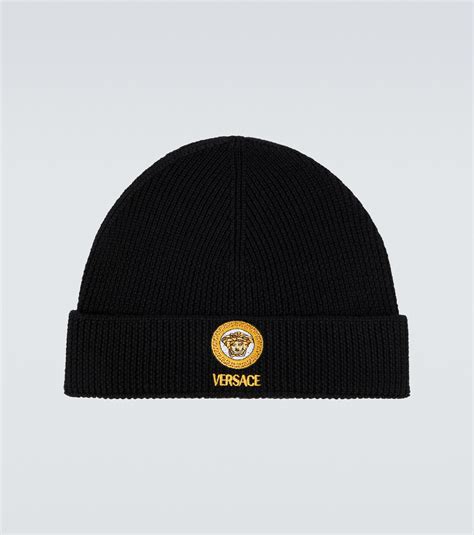 versace beanie courage|Versace men's cap.